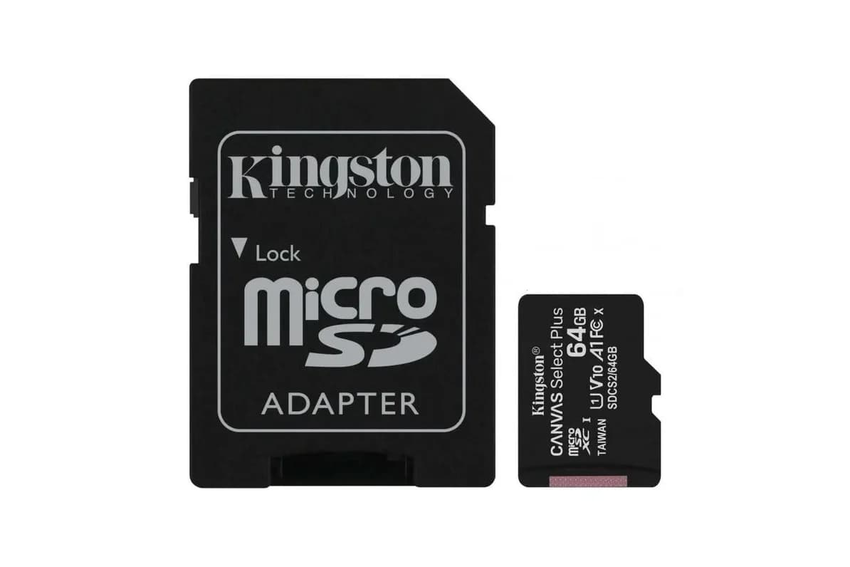 Карта памяти Kingston Canvas Select Plus 64 ГБ (бронировать только с ZOOM)